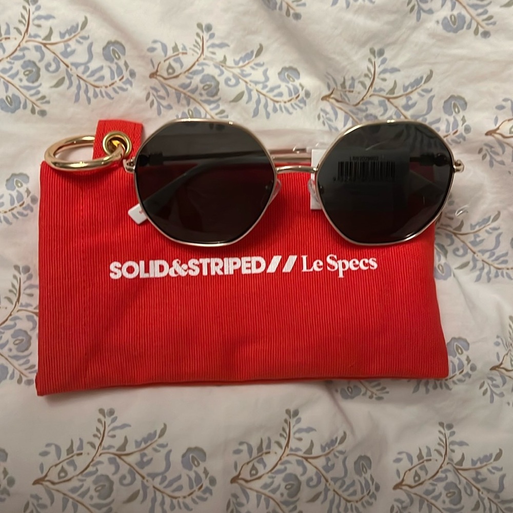 NWT SOLID&STRIPED X LE SPECS PSAROU SUNGLASSES